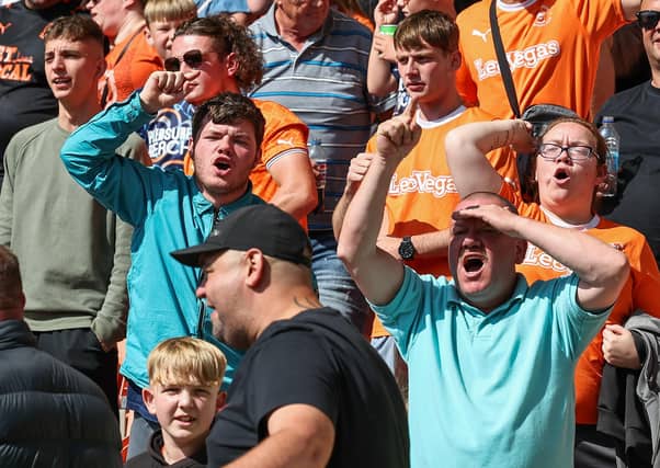 Seasiders supporters showed their support in the sun for Richard Keogh's side.