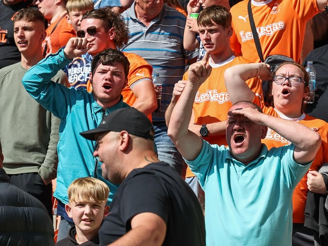 Seasiders supporters showed their support in the sun for Richard Keogh's side.