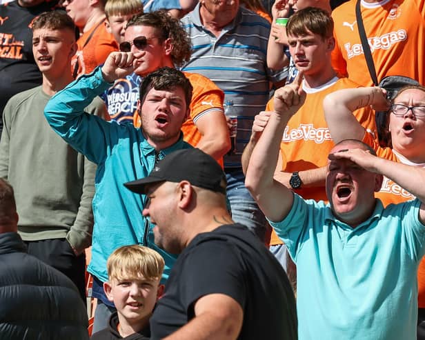 Seasiders supporters showed their support in the sun for Richard Keogh's side.