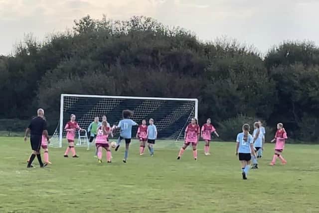 Sharks Pressing the Opposition Goal. Photo: Duncan Barnes