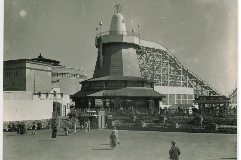 This was in 1937 - it had a different look. Millions of people have ridden the Dipper over the past 100 years since the first couple in 1923, celebrity riders include Diana Dors, American ambassador John Hey, HG Wells and more recently Harry Hill, Julie Walters, Robbie Williams, Olly Murs and famous footballers Wayne Rooney and Mario Balotelli