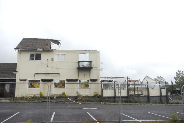 Unfortunately this is the only photo we can find of the Falcoln Pub in Poulton - by this stage it was almost gone
