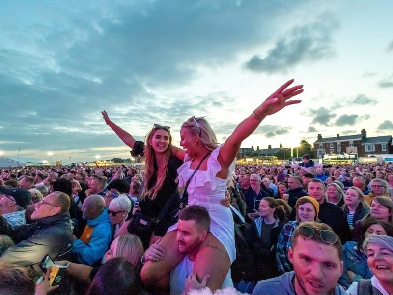 Saturday night at Lytham Festival: the crowds were having a great time