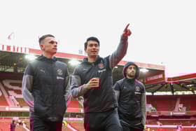 Kenny Dougall was named on Blackpool's bench at the City Ground (Photographer Alex Dodd / CameraSport)