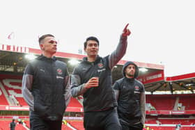 Kenny Dougall was named on Blackpool's bench at the City Ground (Photographer Alex Dodd / CameraSport)