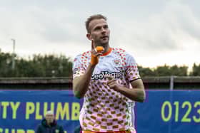 Blackpool striker Jordan Rhodes (Photographer Andrew Kearns/CameraSport)