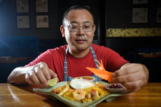 Inside the award-winning Michael Wan's Mandarin. Pictured is chef Tony Ge.
