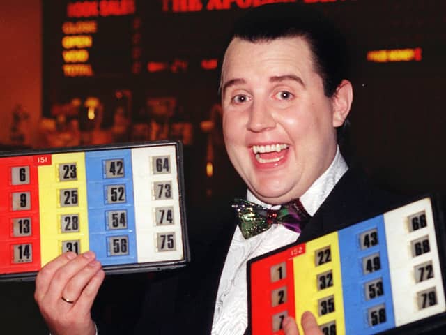 Peter Kay at Apollo Bingo back in 1999 at the filming of That Peter Kay Thing