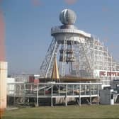 The Big Dipper in all her wooden glory in 1959. (Picture by Blackpool Pleasure Beach)