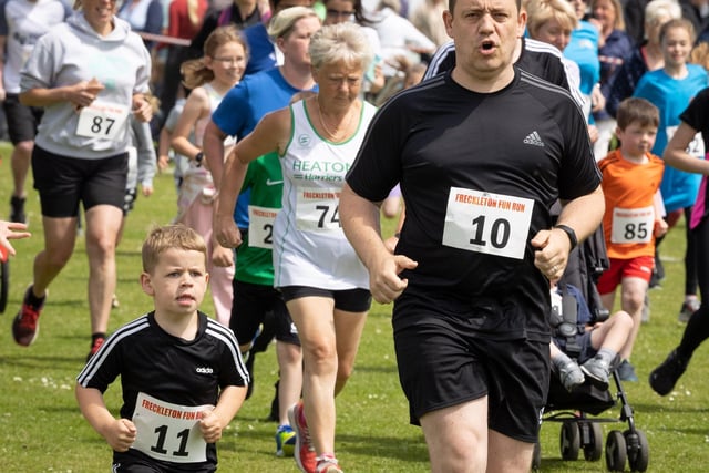 Keeping in step at the Freckleton Half Marathon and Fun Run.