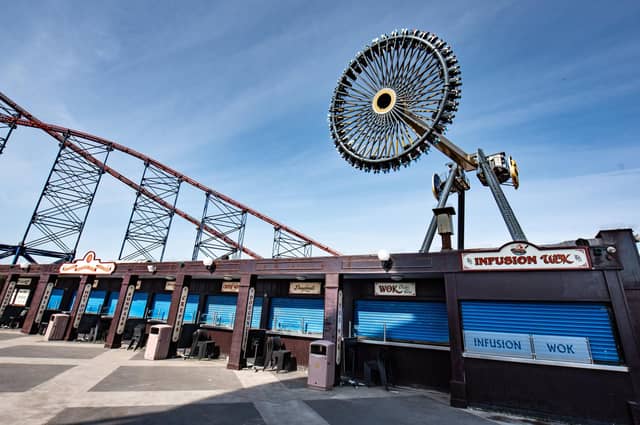 Aviktas in full swing, as it undergoes tests with water-dummies in preparation for the launch this summer at Blackpool Pleasure Beach. Photo: Lucinda Herbert