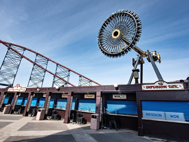 Aviktas in full swing, as it undergoes tests with water-dummies in preparation for the launch this summer at Blackpool Pleasure Beach. Photo: Lucinda Herbert
