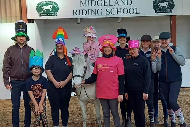 Midgeland Road Riding School which took part in a fundraiser for Brain Tumour Research