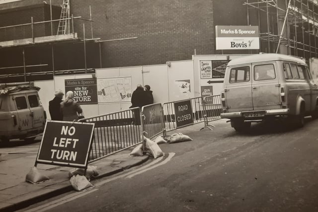 Work to build the new Marks and Spencer was underway in this early 1980s picture. This was the view in Victoria Street