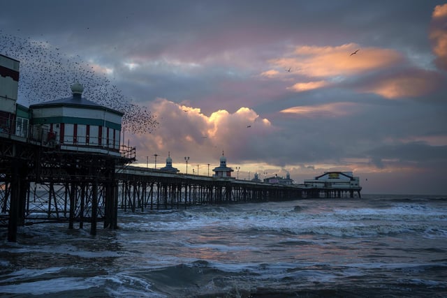 North Pier against the backdrop of a moody sunset. Our three piers ranked highly with readers