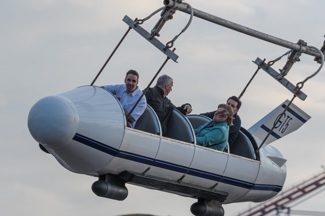 Attendees to Blackpool Pleasure Beach Season Launch 2022 try out some of the rides following the launch. Photo: Kelvin Stuttard