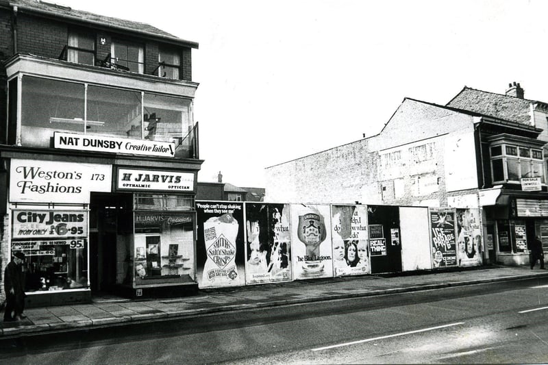 The south side of Church Street opposite Stanley Buildings Blackpool in 1976.