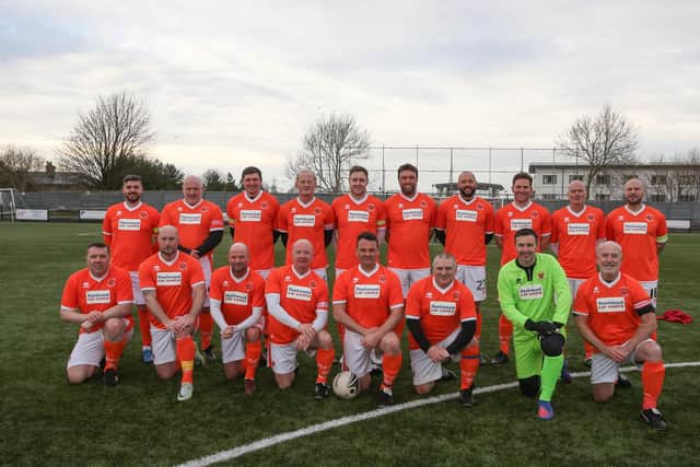 The Blackpool team includes a number of legendary former players. Picture: Andy Nunn