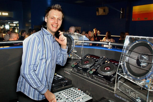 Opening of K2 in Church Street in 2004. Radio Wave and K2 DJ Roy Lynch.