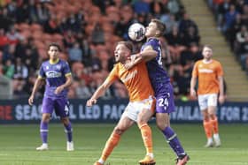 Jordan Rhodes scored a hat-trick in Blackpool's last outing