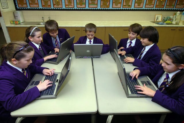 Lytham Hall Park School have come top of the Fylde league table. Their recent OFSTED highlighted the school's excellent IT studies, and some of the pupils can be seen here working with some of the technology on offer