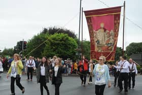 The morning procession at a previous Freckleton Club Day