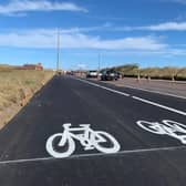 It was built only last year, but the shared cycling and pedestrian route on Clifton Drive North is already set to be extended (image: Lancashire County Council)
