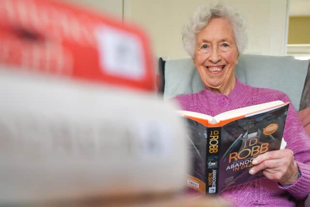 Joyce Riddett gets books through the At Home Library Service