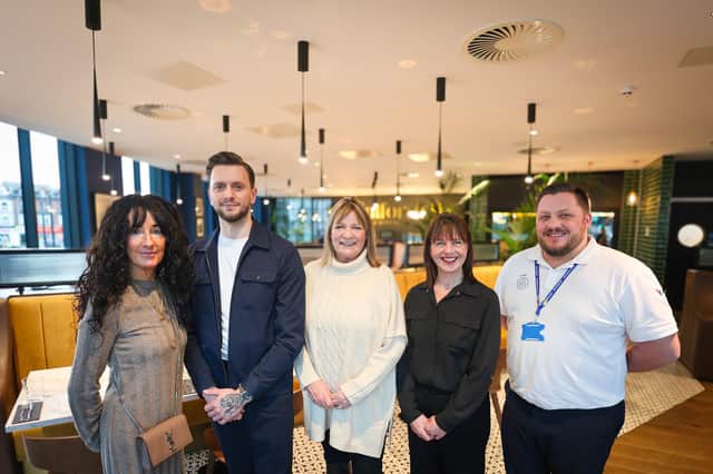 Partners and supporters of Blackpool Restaurant Week. From left: Cheryl Tchobanian, Beach House Bar and Restaurant Owner,;Jake Whittington, Managing Director of The Little Blackpool Leisure Company, operators of Abingdon Street Market and Vice Chair of the Town Centre BID Management Group; Sue Grindrod, Managing Director of Blackpool BIDs; Claire Powell, Chief Executive Officer for The BIG FOOD Project and Adam Davenport, Level 6 Restaurant Manager at the Blackpool and The Fylde College.