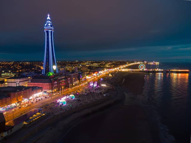 Blackpool's Illuminations from a drone. Photo: Kelvin Lister-Stuttard