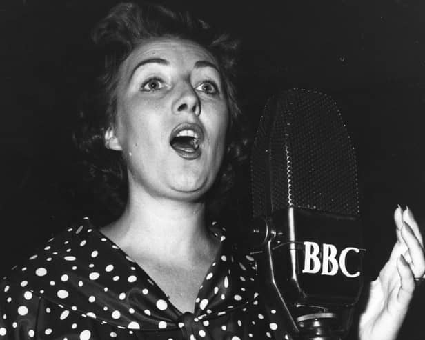 Dame Vera Lynn, in action for the BBC