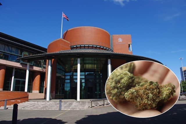A man has been jailed after officers seized cannabis with a street value of more than £1,800 from a property in Fleetwood (Main image: Ian Taylor/ Inset: Pixabay)