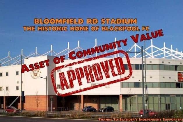 One of SISA's biggest achievements was securing an ACV on Bloomfield Road.