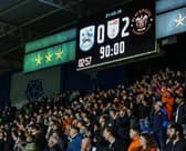 Seasiders supporters made the trip to the John Smith's Stadium.