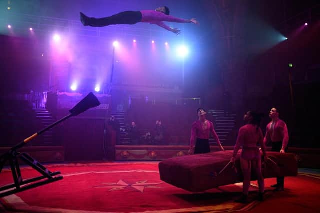 Acrobatics at Blackpool Tower Circus