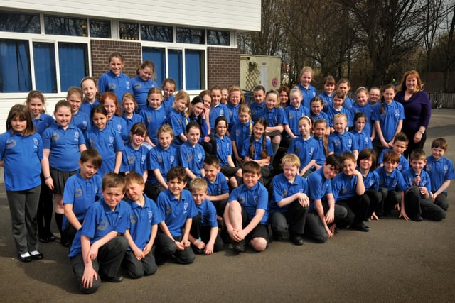 These pupils from the choir of St Marys RC Primary School, Meadowside were off to London to sing at the Royal Albert Hall in 2013.