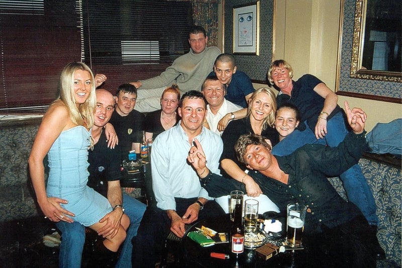 Revellers enjoy the Stars In Your Eyes final at Nellie Dean's in 2002