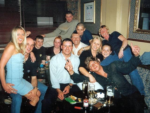 Revellers enjoy the Stars In Your Eyes final at Nellie Dean's in 2002