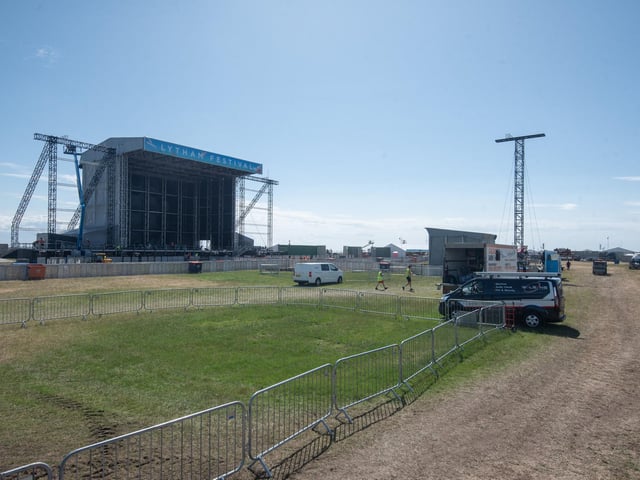 These were the scenes as Lytham Festival geared up for its first night.