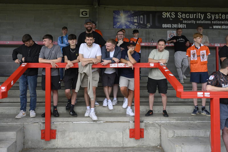 Seasiders supporters made the trip to Crawley on the opening weekend.