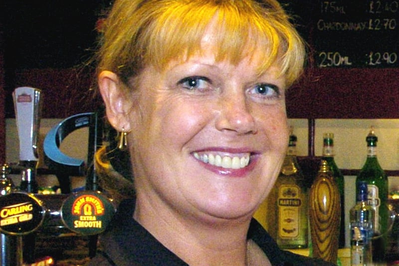 Landlady Debra Bradley from the Rose and Crown in Blackpool, 2005