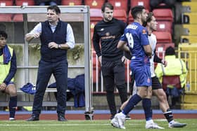 Chris Beech leads AFC Fylde into FA Cup action at Sutton United this afternoon Picture: Steve McLellan