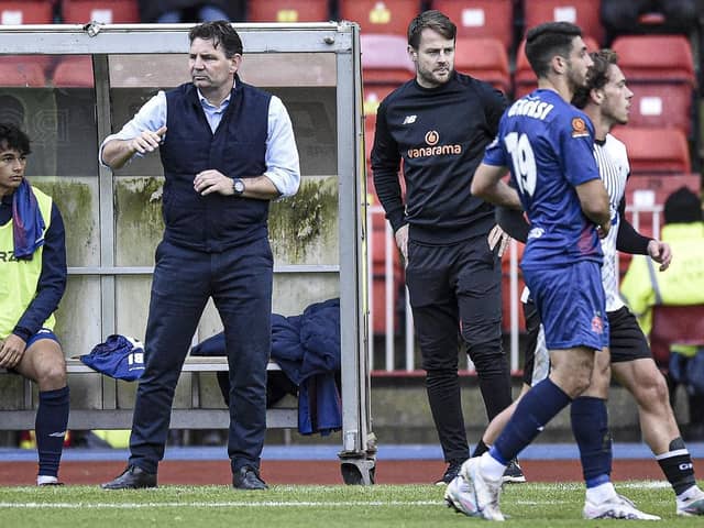 Chris Beech leads AFC Fylde into FA Cup action at Sutton United this afternoon Picture: Steve McLellan