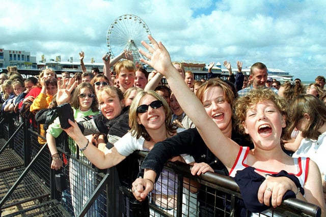 Some of the young people who enjoyed Radio 1 Roadshow in 1997