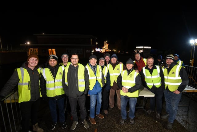 Lytham Round Table members and volunteer stewards made sure everything ran smoothly at the fireworks display at Fylde RUFC.