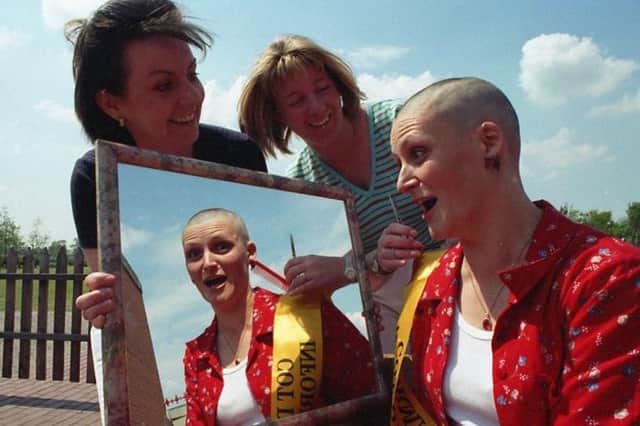 Julie Brennan had a hair-raising experience when she had her head shaved for charity. The 33-year-old former teacher, who is married to Sgt Neil Brennan, stationed at Weeton army camp, managed to raise £500 for the national Foundation for Sudden Infant Deaths charity