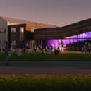 Artist's impression of how the studio and education centre at Lowther Pavilion will look