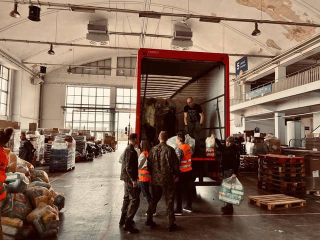 Donations unpacked in Poland
