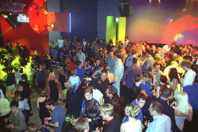 A packed Hub nightclub when it first opened in the 1990s