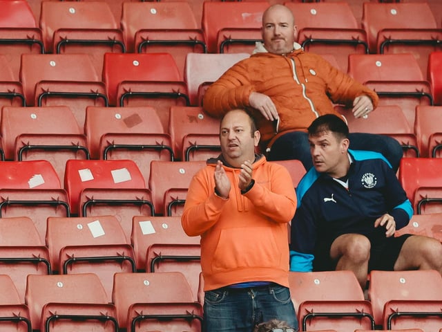 Seasiders supporters made the midweek trip to Oakwell.